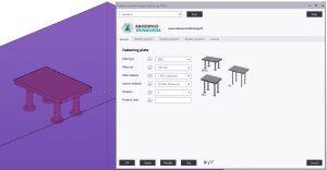BIM object of fastening plate. Kiinnityslevyn BIM-objekti